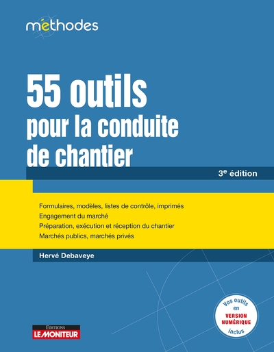 Livre 55 OUTILS POUR LA CONDUITE DE CHANTIER | Librairie Tunisie